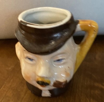Vintage mini Toby Mug  marked Japan/unknown face EUC!