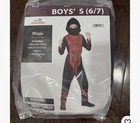 Halloween Costume Ninja Assassin Dress Up Kids Size Youth  (6/7 ) NEW