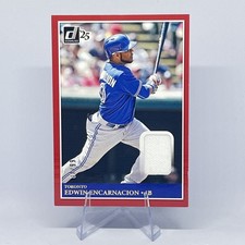 Edwin Encarnacion 2025 Donruss Retro 1985 Materials Red #MAT-EE #/99