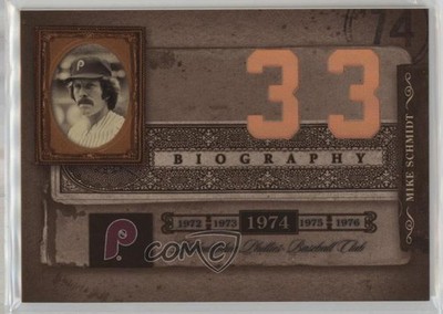 2005 Donruss Biography Mike Schmidt Career Home Run Mike Schmidt #33 HOF 0n8h