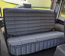 Truck Front Bench Seat Covers Boho Navy Blue White Fits 1961-86 Chevy Ck 1020