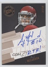 2014 Press Pass Signings Bronze Hashmarks 37/50 AJ McCarron #PPS-AJM Auto 0q3