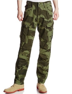 G Star Raw Rovic Camouflage Tapered Fit Pant in Sage Size W34/L32 BNWT $190