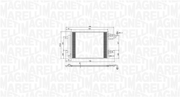 Kondensator Klimaanlage Magneti Marelli 350203792000 FüR Mitsubishi Colt 6 CZC-image