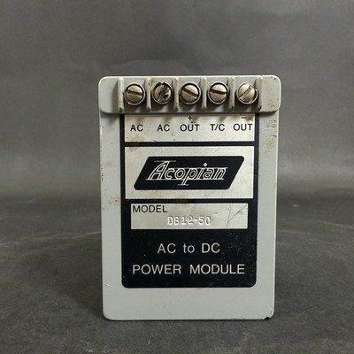 Vintage Acopian AC to DC Power Module Model. DB1250 Untested!