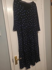 Black Floral Maternity Tunic Dress Size 16