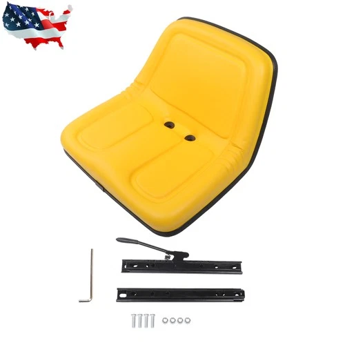 High Back Yellow Seat for John Deere Lawn Mower & Tractor Replaces TY15863