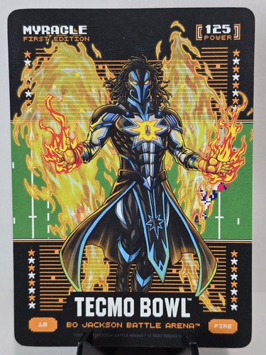 Bo Jackson Battle Arena Tecmo Bowl Myracle Fire #18 - Jahmyr Gibbs