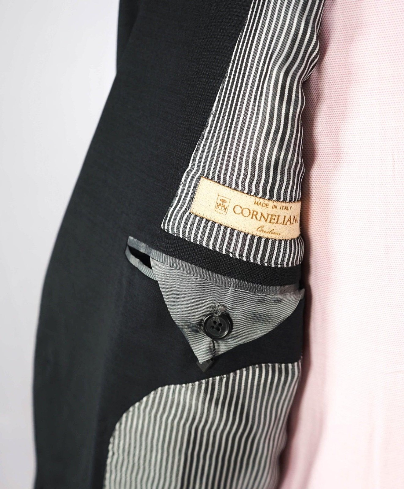 $1,595 CORNELIANI - Solid Gray Blazer Patch Pocke… - image 6