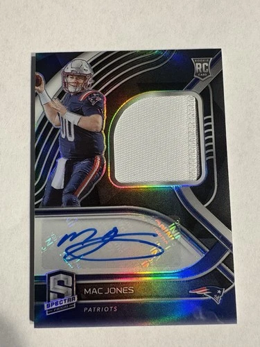 2021 Panini Spectra MAC JONES RC Patch Auto RPA  #/99 Rookie Auto