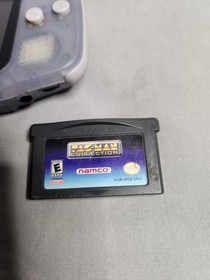 Nintendo GameBoy Advance AGB-001 System Glacier Clear W/ Game, Batteries Tested