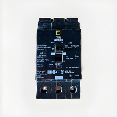 Square D EDB34030 Circuit Breaker 30A 3-Pole