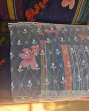 10m x 59cm drop tulip half height net cafe pole net curtain fabric voile unused