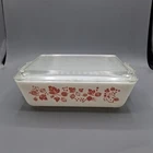 Pyrex Pink Gooseberry 1.5 Quart Dish #503 w/ Lid Vintage