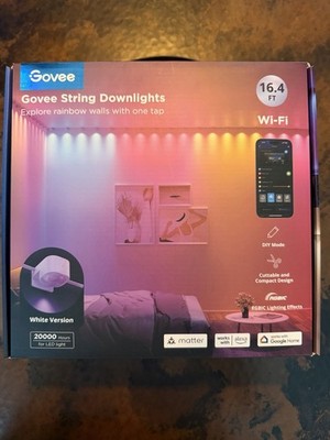 Govee String Downlights Color- Multi-Color 16.4  FT Brand New. Sealed.