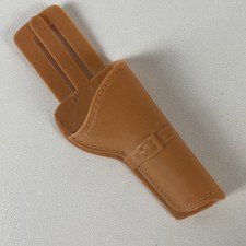 Vintage MARX Toys Brown Tan Pistol Holster Vinyl/Plastic 4