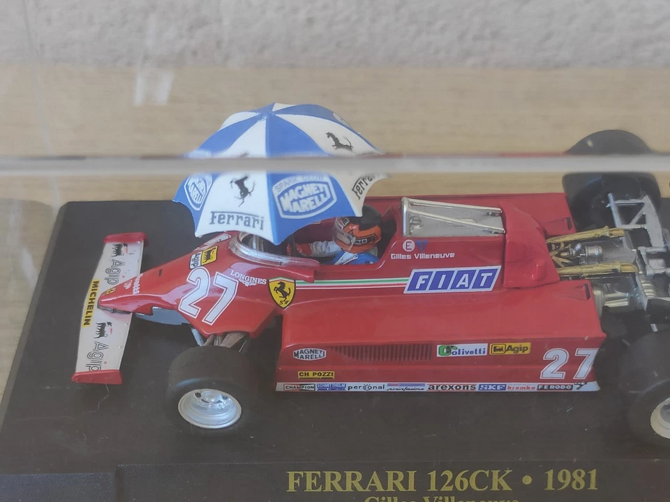 Ferrari 126CK - 1981 Gilles Villeneuve Modellino Formula 1 Die Cast Altaya 1/43 - Immagine 3 di 4
