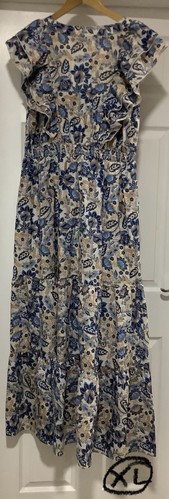 Vero Moda Matilda Midi Dress, Aqua/Ibiza Blue, Size XL - Free P&P *Summer Cool* - Picture 6 of 18