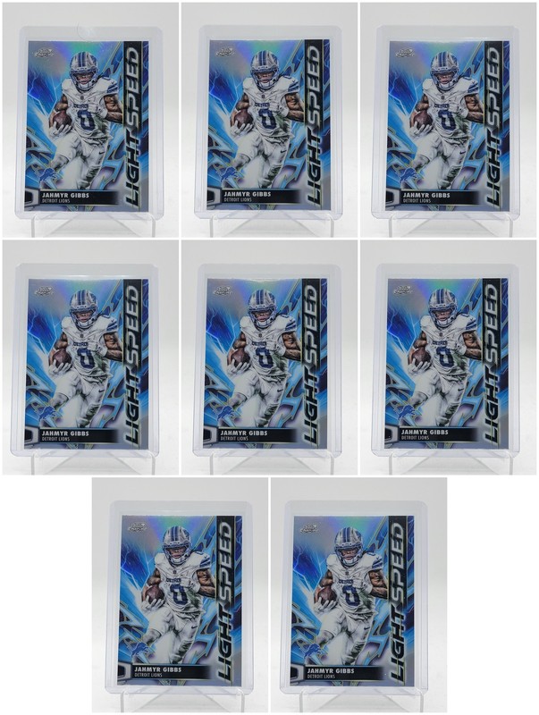 [8] JAHMYR GIBBS 2025 TOPPS COSMIC CHROME LIGHT SPEED #LS-15 LIONS Q5849