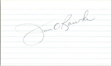 -Jim O'Rourke- (d.2021) Signed/Autograph/Auto Index Card St. Louis Cardinals MLB