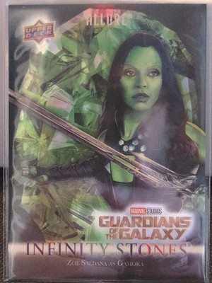 2022 UD Marvel Allure Infinity Stones Space Stone Gamora Zoe Saldana #IS-4 /299