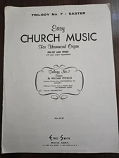 William Stickles Trilogy #7 Easter Easy Church Sheet Music for Hammond Organ