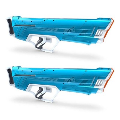 SPYRA 2 Pack Manual Water Blaster, Outdoor Squirt Gun for Pools, SpyraLX, Blue
