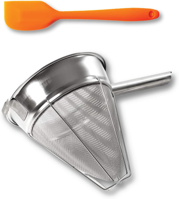 #ad Bouillon Strainer Stainless Steel Fine Mesh Metal Food Chinois Cone Separator $46.26