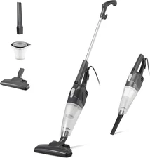 Amazon Basics 2-in-1 Corded Stick Vacuum Cleaner, Lightweight (3.9 LBS), 300W