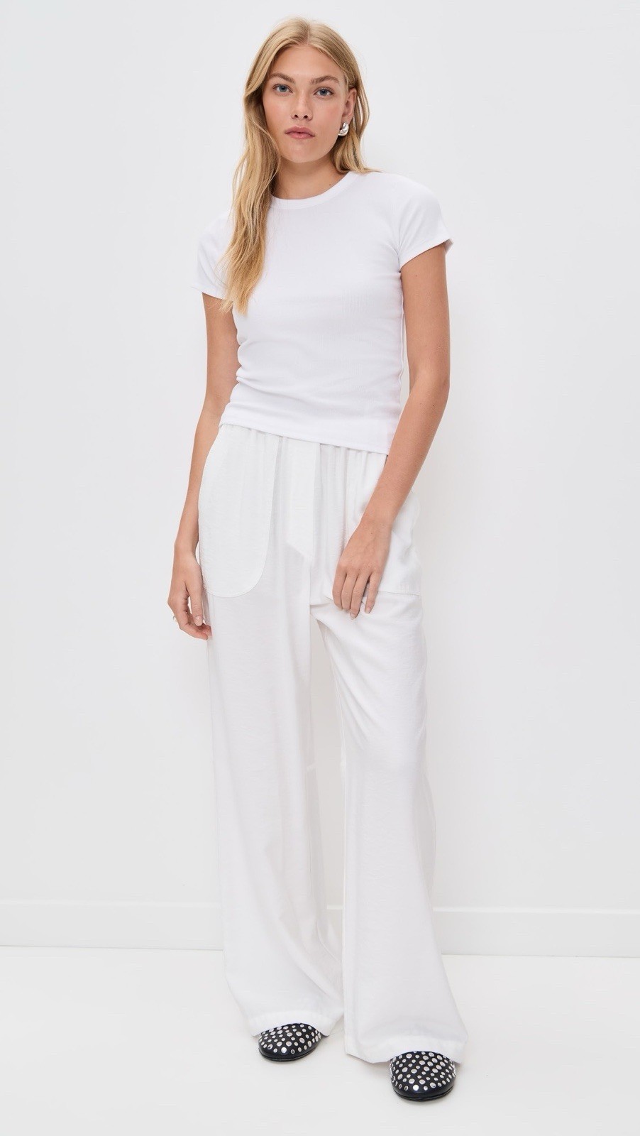 Tory Burch  Stud Mule Black Silver  Size 6 New $425 thumbnail 10