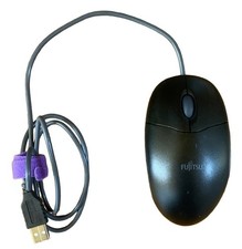Fujitsu USB Wired Optical Mouse With Scroll Wheel