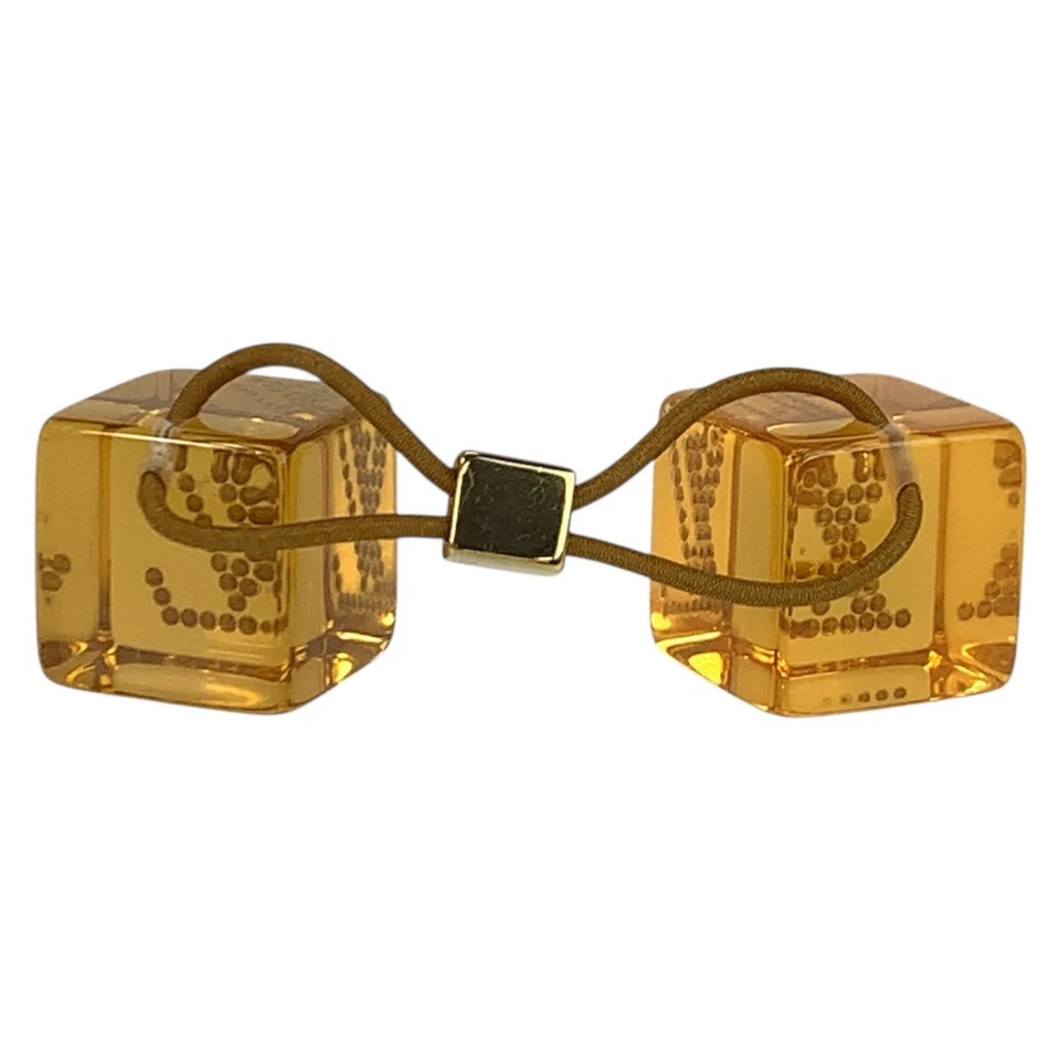 LOUIS VUITTON со стразами волос аксессуары оранжевый прозрачный GoldHardware пластик - Изображение 2 из 4