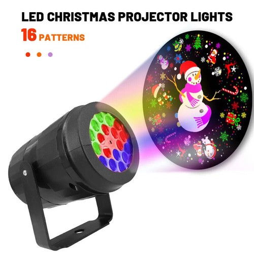16 Pattern Outdoor Christmas Projector Laser Light Snow Landscape Garden Lamp - Picture 11 of 12