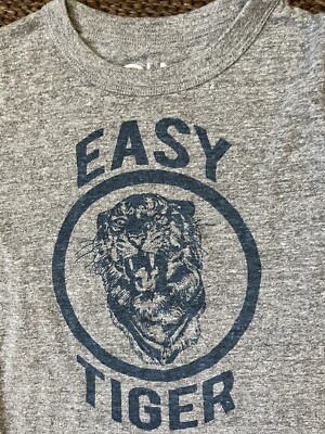 CHASER Kid's NWT! Gray Short Sleeve T-Shirt EASY TIGER Sz 7 NEW
