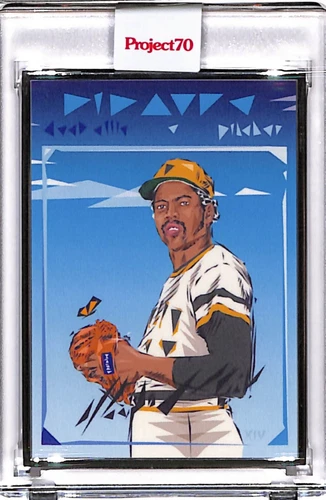 2021 TOPPS PROJECT 70 #210 DOCK ELLIS BY NATUREL - P70 AP SILVER FRAME 04/51
