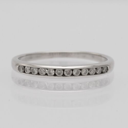 10ct White Gold Diamond Wedding Band Ring by Michael Hill - Size: L ~ RRP: $899 - Picture 2 of 10