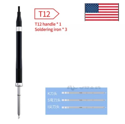 Aixun T3A Soldering Station Handle T12 Handle with 3 T12 tips.