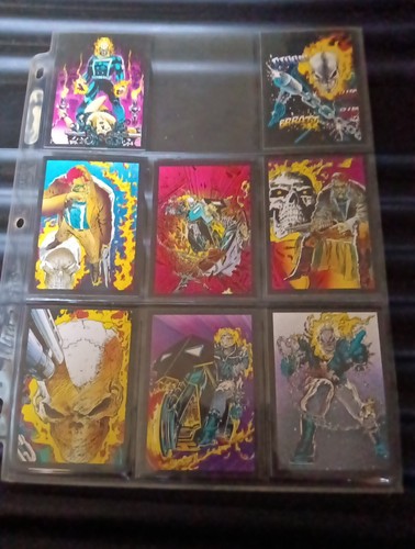 1992 Marvel Entertainment Group Ghost Rider 11 Trading Cards Lot Of 68 Cards - Picture 3 of 18