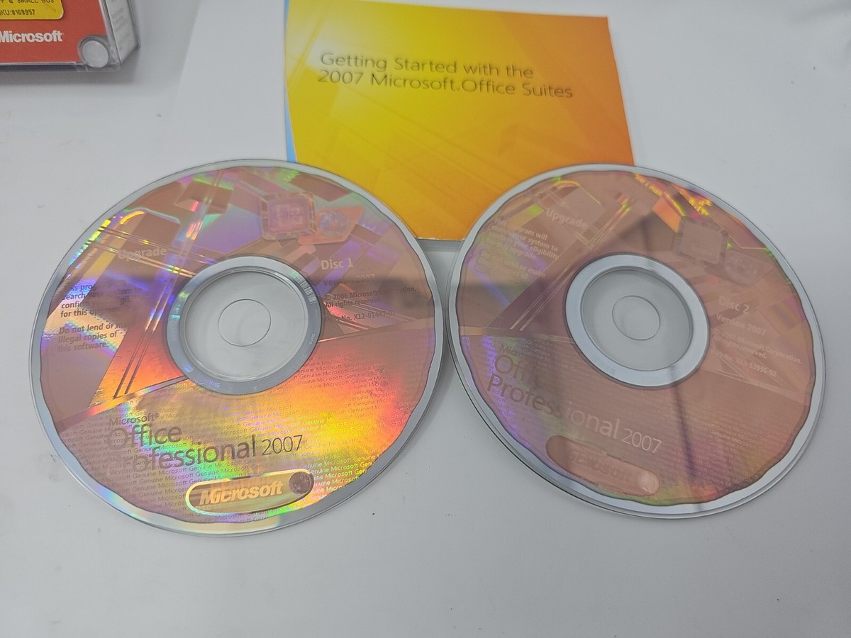 Microsoft Office Professional 2007 - Upgrade - W/ Product Key, 2