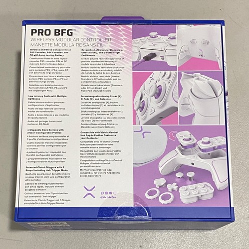 PDP Victrix Pro BFG Wireless Modular Controller for Sony PS5, PS4 - White - Picture 3 of 4