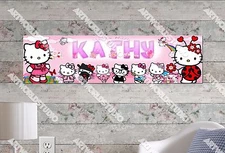 Personalized/Customized Hello Kitty #2 Name Poster Wall Art Decoration Banner