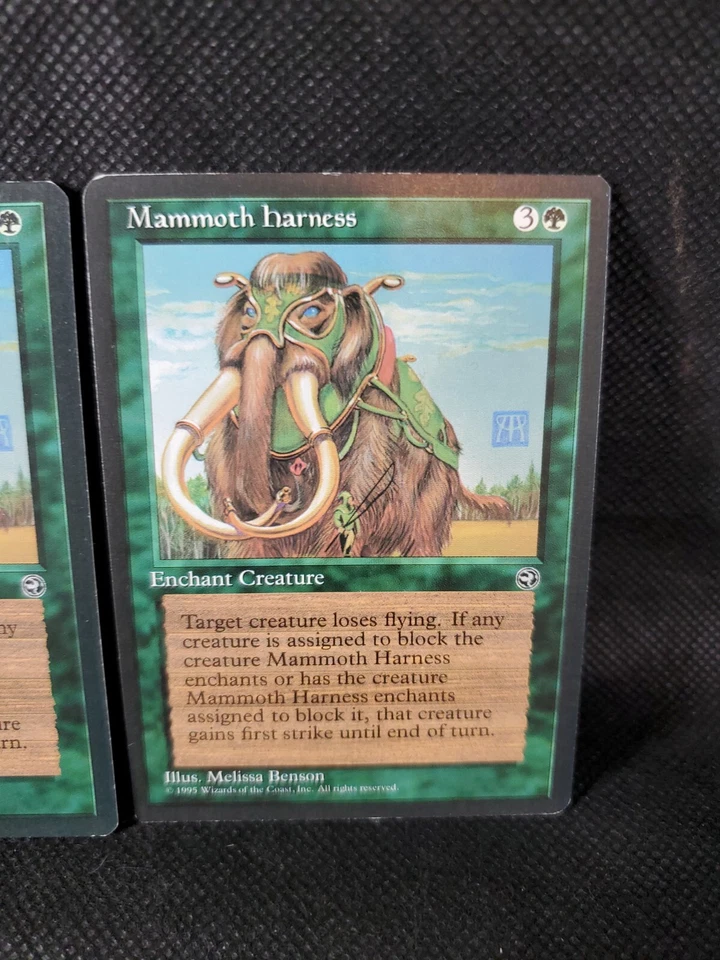 2x Mammoth Harness Homelands Legacy Magic the Gathering MTG TCG NM See Pics ** - Image 3 of 4