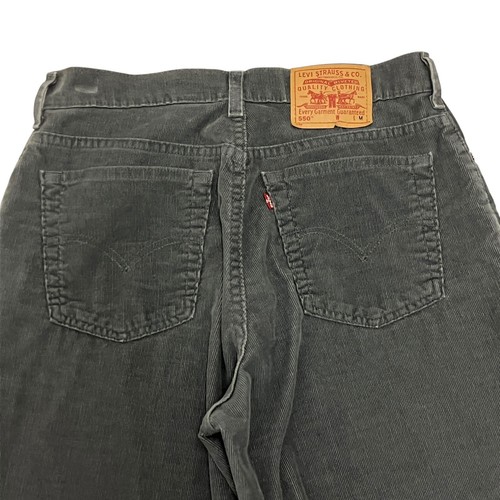 Vintage Levi's 550 Corduroy Jeans Relaxed Tapered Grey Womens 12 31W 29L USA - Picture 8 of 15