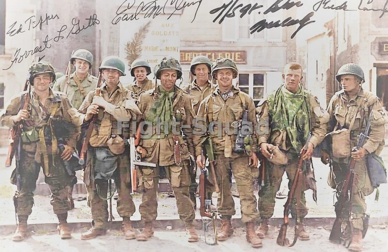 WW2 Picture Photo France 1944 US paratroopers Easy Company 506th 101st 4137  | eBay