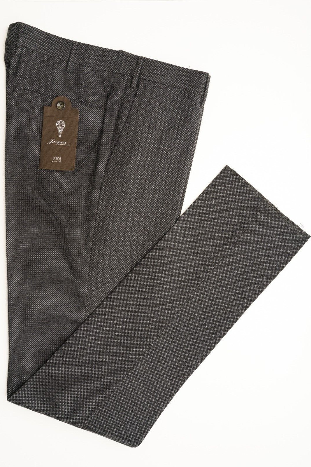 NWT PT01 Joseph Montgolfier Серые хлопчатобумажные трикотажные брюки с плоской подошвой спереди 34 EU 50 24190₽