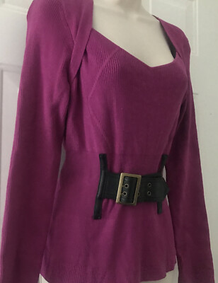Classy~My Favorite Things~Colleen Lopez~Adjustable Belt~Stretchy~Soft~Pink~M~NEW