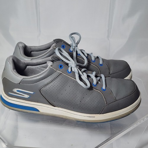 GO-GOLF Skechers Men 10 Grey Spikeless Synthetic Golf Shoes 53546EW Used - Picture 4 of 13