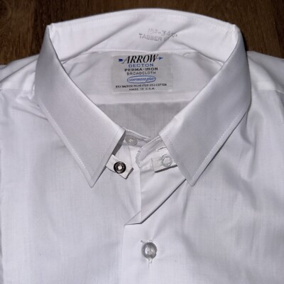 60's ARROW Rayon Open Collar USA ブルー Vtg 50s 60s ARROW Rayon Shadow Plaid Stripe Loop Collar Shirt Sz M