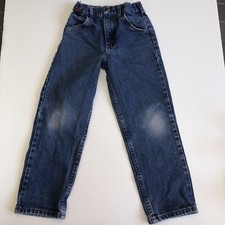 Vintage 80s 90s Kids Rustler Blue Denim Jeans Size 7 Regular