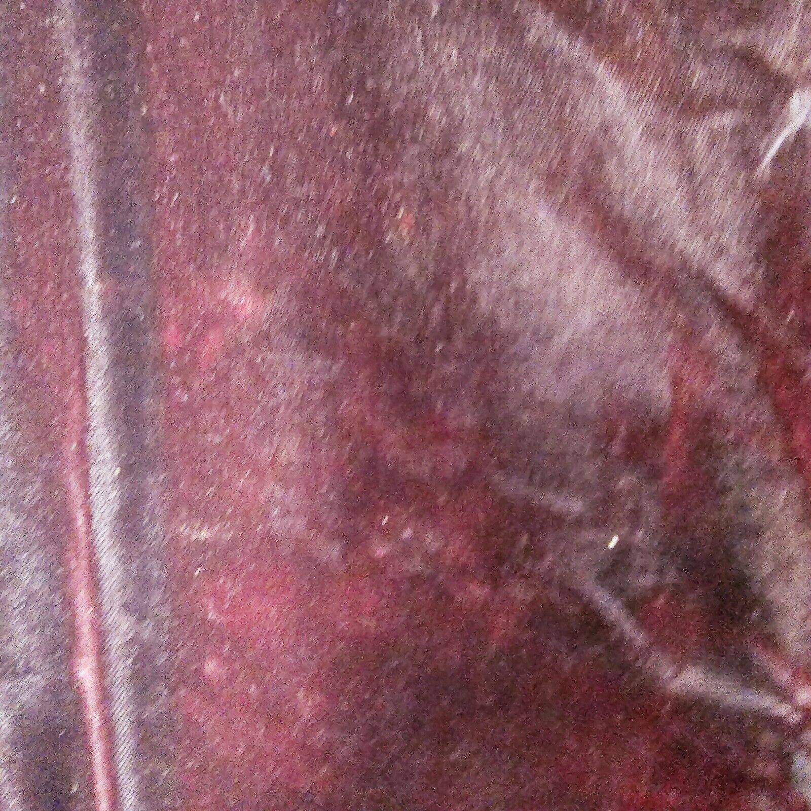 VTG L.A. Gold Crushed Velvet Vest Dark Red Burgun… - image 5